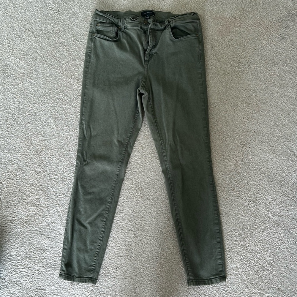 Olive green skinny ankle!